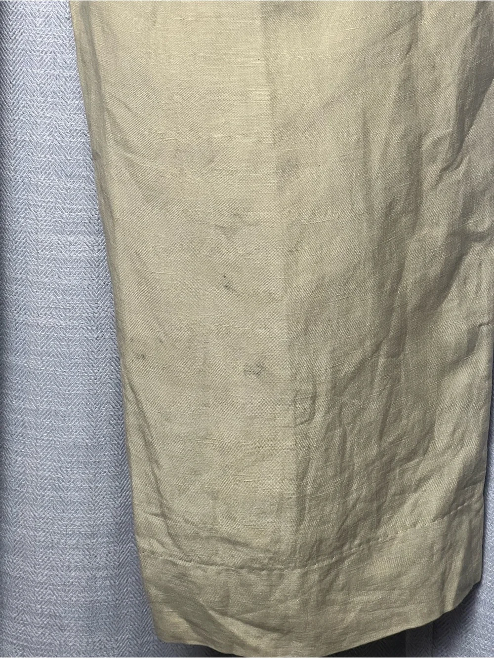 Polo Ralph Lauren Linen Silk Trousers Tan Beige Mens Sz 36x32 Measures 36x28.5